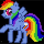 Trolls Bügelperlen Vorlagen Inspiration Rainbow Dash Prance Perler Bead Pattern Bead Sprite