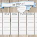 Türanhänger Vorlage Kostenlos Einzigartig Download Stundenplanvorlagen In Den Größen Din A4 Und Din A5