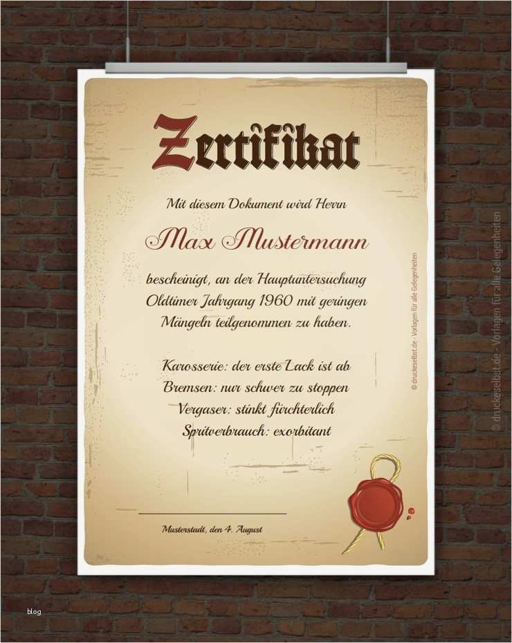 Tüv Zertifikat Vorlage Geburtstag Elegant Drucke Selbst Kostenloses Zertifikat Zum Ausdrucken