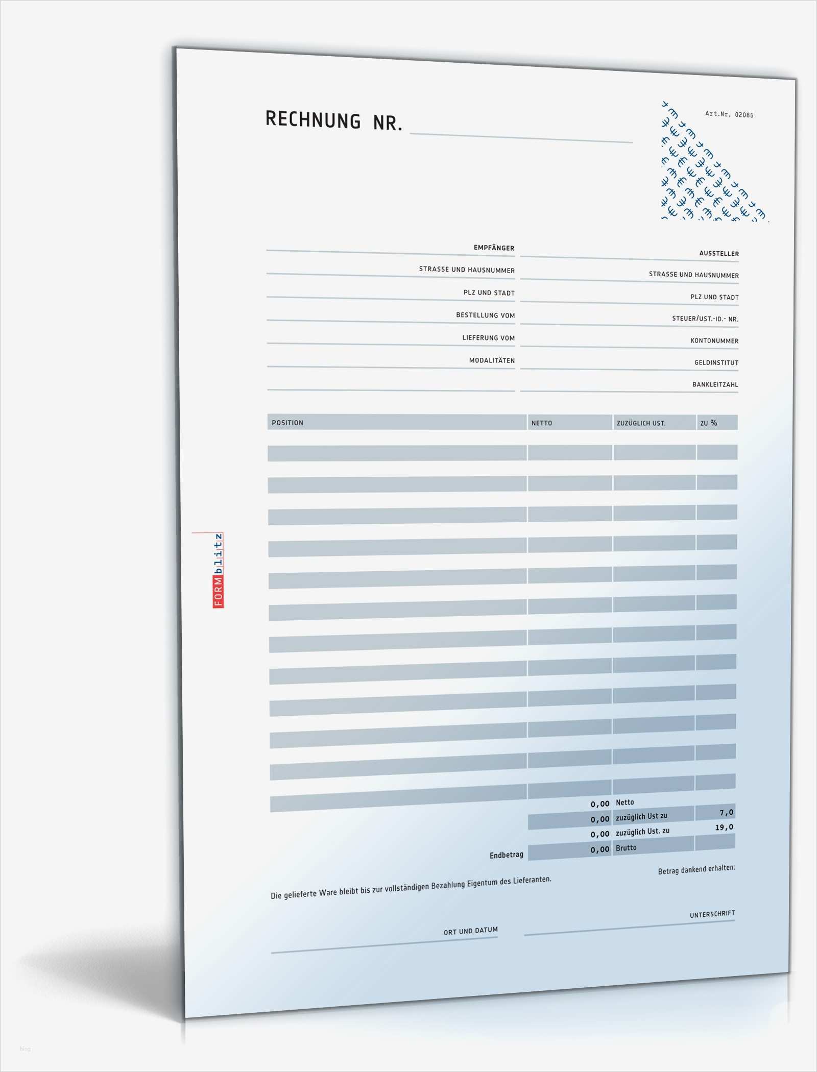 überweisungsträger Vorlage Erstaunlich Rechnung Netto Mit Überweisungsträger Zahlschein