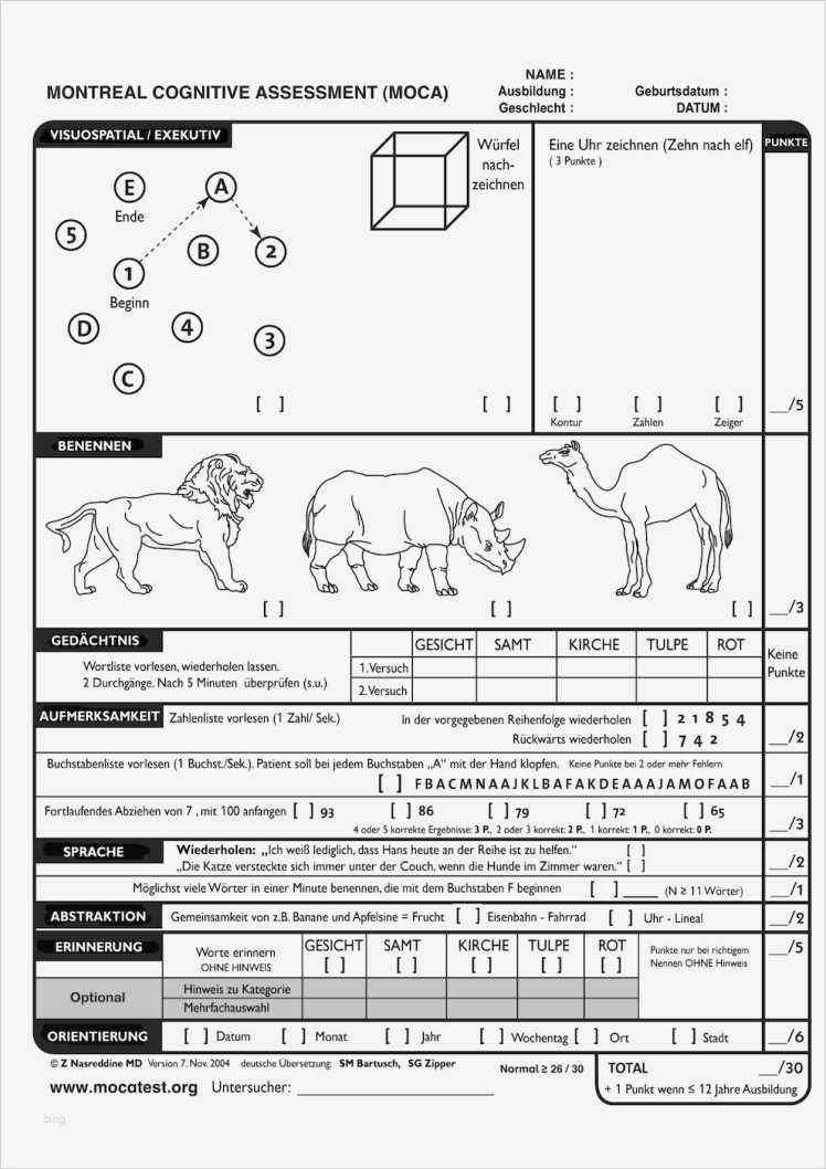 Uhrentest Demenz Vorlage Inspiration Demenz Und Alzheimer Alle Tests Und Diagnosen – 24