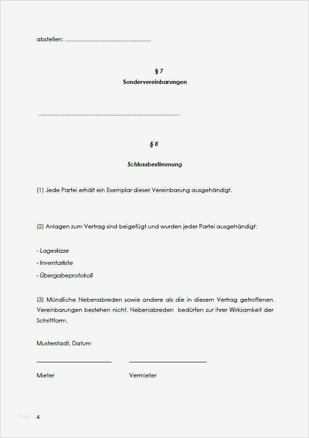 Untermieterlaubnis Vorlage Beste Nett Vorlage Für Einen Vertrag Zeitgenössisch Beispiel