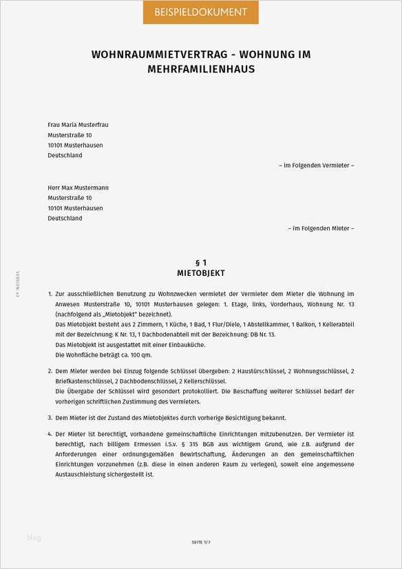 Untermietvertrag Garage Vorlage Kostenlos Fabelhaft Mietvertrag Für Eine Wohnung Erstellen