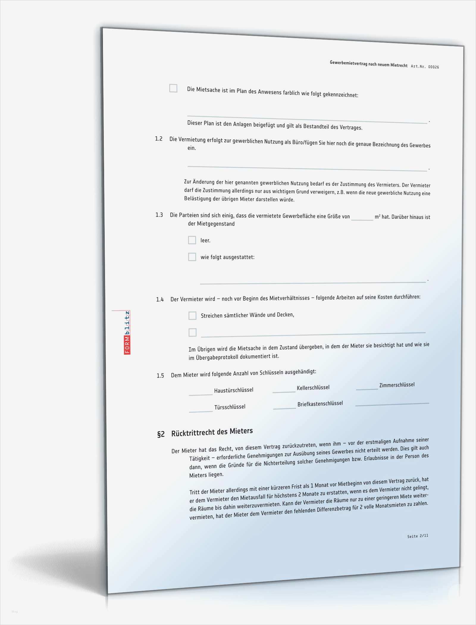 Untermietvertrag Geschäftsräume Vorlage Erstaunlich Gewerbemietvertrag Muster Als Pdf Oder Doc Zum Download