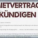 Untermietvertrag Hamburg Vorlage Cool Muster Kundigung Wohnung Mieter so ist Ein