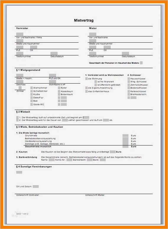 Untermietvertrag Vorlage Pdf Erstaunlich 15 Untermietvertrag Pdf
