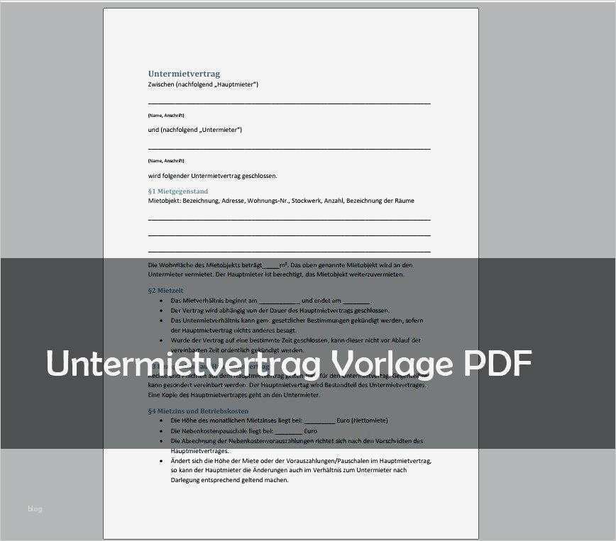 Untermietvertrag Wohnung Vorlage Erstaunlich Standard Mietvertrag Wohnung Kostenlos Detailbild 2