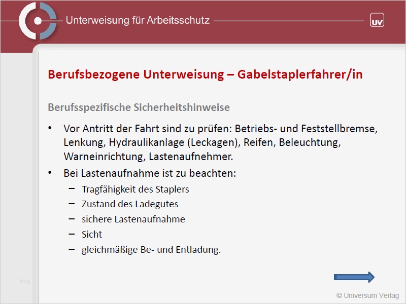 Unterweisung Arbeitssicherheit Vorlage Best Of Unterweisungspräsentation Gabelstaplerfahrer In Vorlage