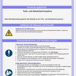 Unterweisung Arbeitssicherheit Vorlage Erstaunlich Großartig Betriebsanweisungen Vorlage Galerie
