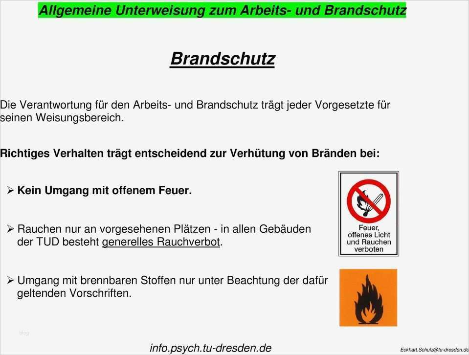 Unterweisung Fremdfirmen Vorlage Süß Niedlich Brandschutz Vorlage Fotos Beispiel
