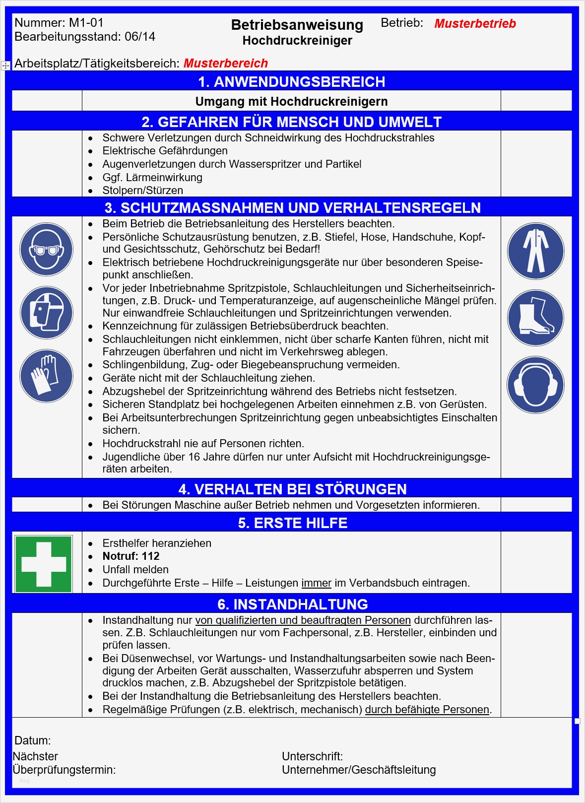 Unterweisung Gefahrstoffe Vorlage Einzigartig Fantastisch Betriebsanweisungen Vorlage Zeitgenössisch