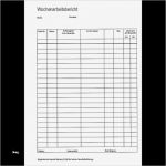 Unterweisungsnachweis Vorlage Wunderbar formular formularblock &quot;wochenarbeitsbericht&quot;