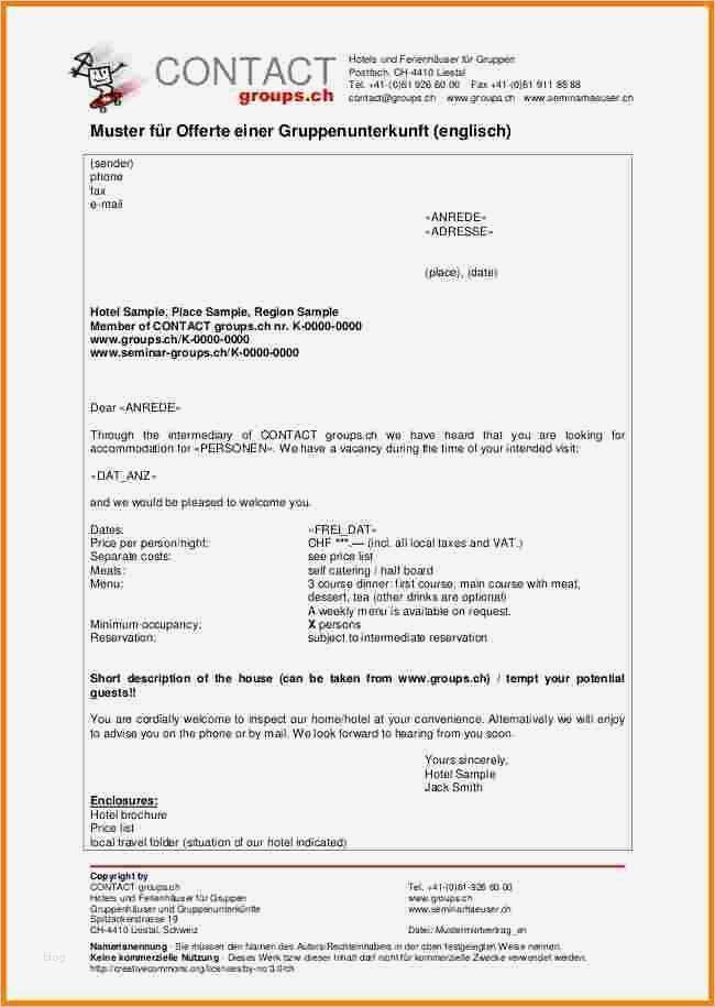 Unverlangtes Angebot Vorlage Inspiration 8 Angebotsschreiben Muster Pdf
