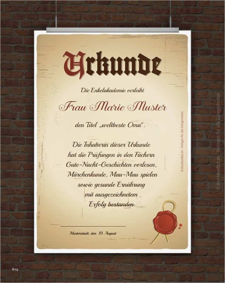 Urkunde Geburtstag Vorlage Neu Drucke Selbst Kostenlose Urkunden Für Alle Gelegenheiten
