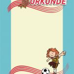 Urkunde Vorlage Download Bewundernswert Urkunde Mädchen Fußballturnier Vorlagen Und Muster En