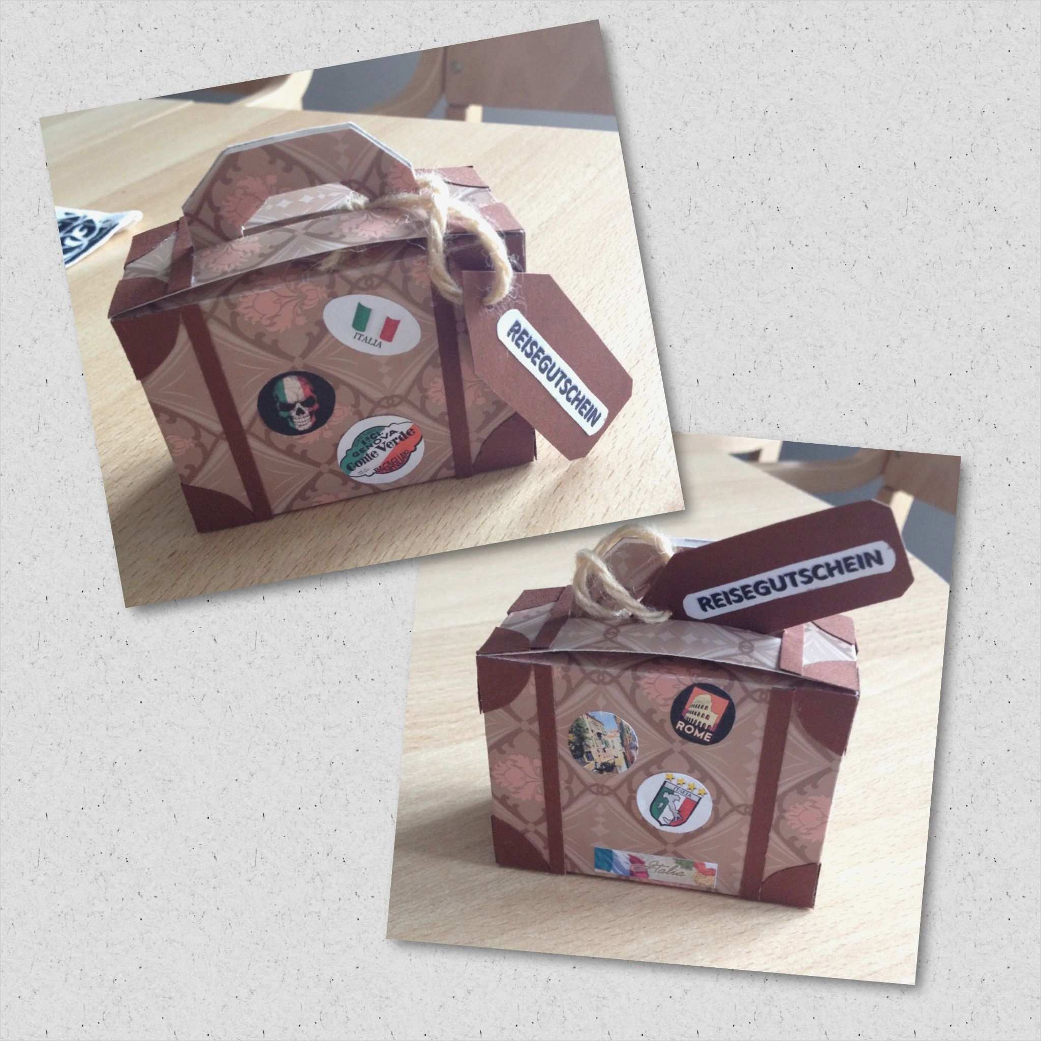Urlaubsgutscheine Vorlagen Süß Geldgeschenk Reise Gutschein Koffer