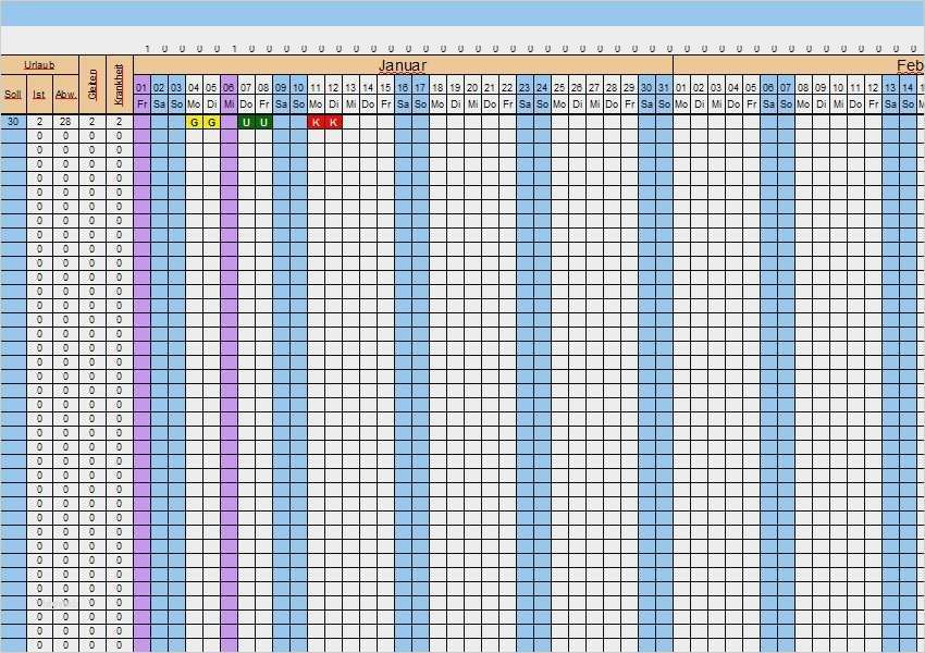 Urlaubsplaner 2018 Excel Vorlage Kostenlos Angenehm Groß Kalenderplaner Vorlage Excel Zeitgenössisch
