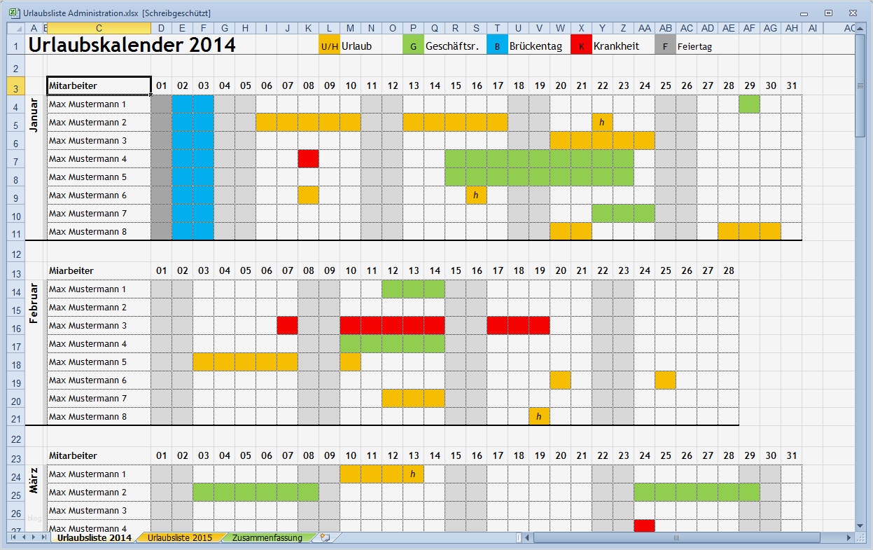 Urlaubsplaner 2018 Excel Vorlage Kostenlos Großartig Ansprechender Excel Urlaubskalender Für Den Arbeitsplatz