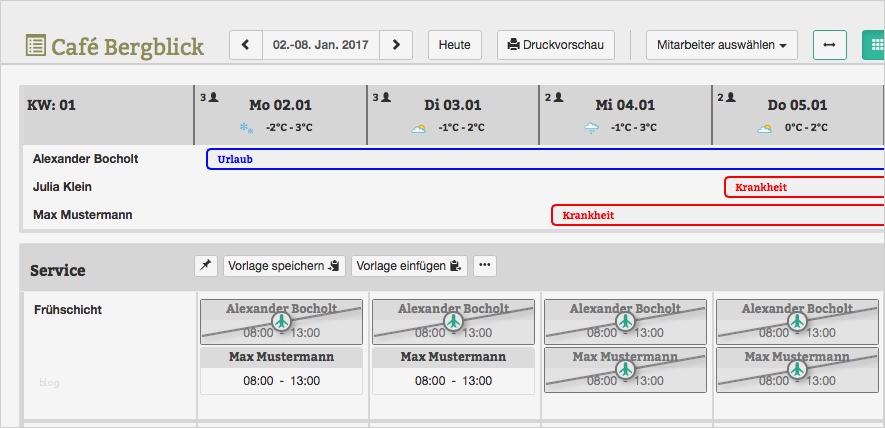 Urlaubsplanung Mitarbeiter Vorlage Schön Der Digitale Urlaubsplaner Von Gastromatic Urlaub Online