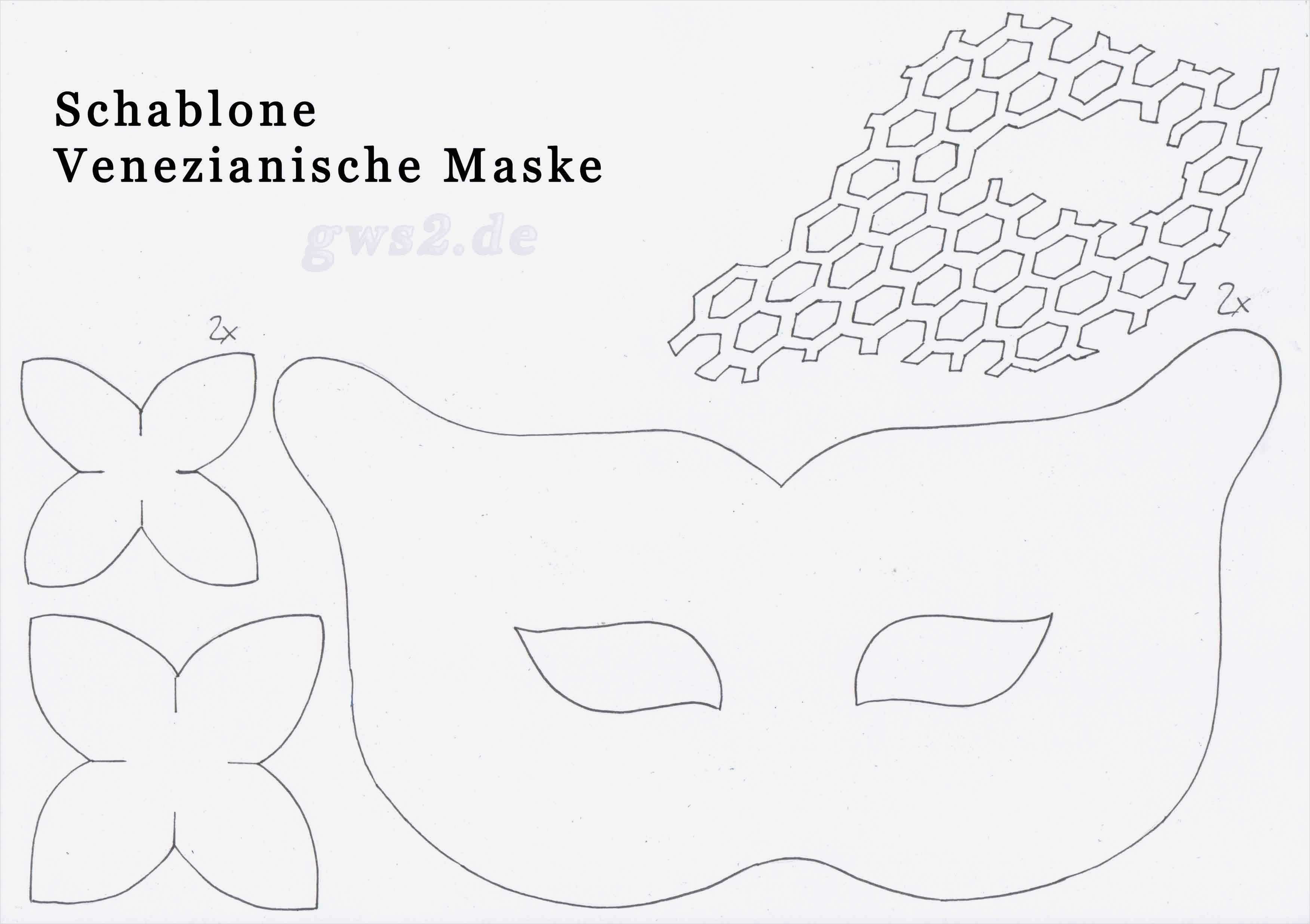 Venezianische Masken Vorlagen Zum Ausdrucken Best Of Faschingsmaske Basteln – Venezianisch