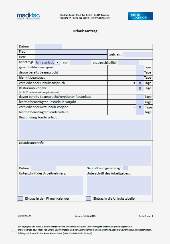 Verbandbuch Vorlage Schön Urlaubsantrag Praxis Upgrade