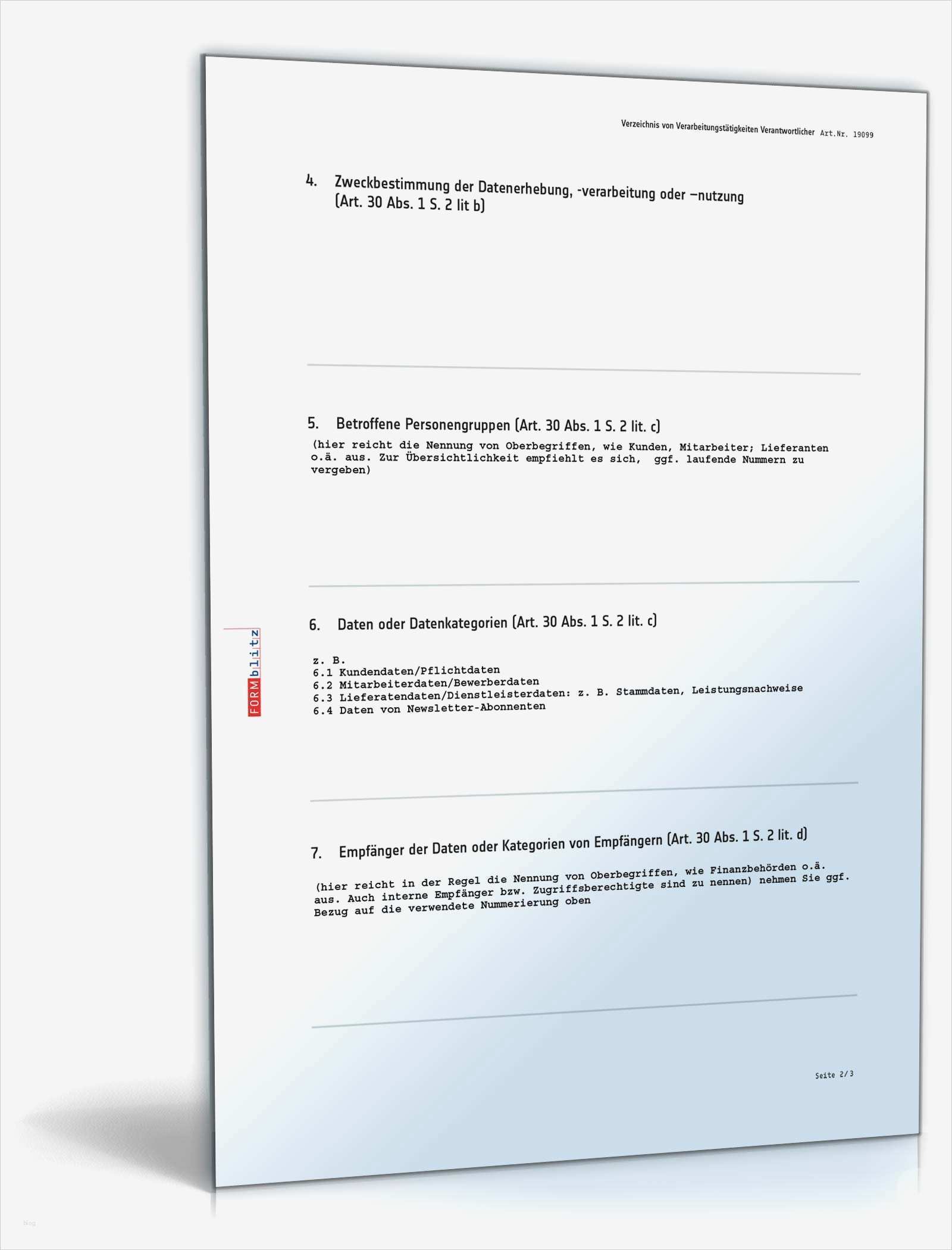 Verfahrensverzeichnis Vorlage Beste Datenschutzrechtliches Verfahrensverzeichnis