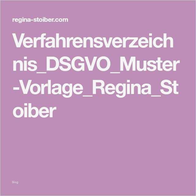 Verfahrensverzeichnis Vorlage Großartig Best 18 Dsgvo Ideas On Pinterest