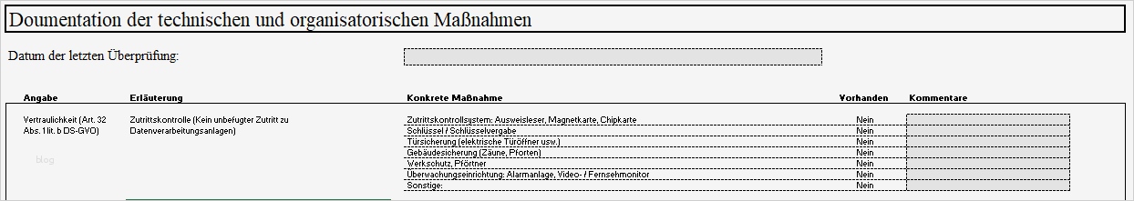 Verfahrensverzeichnis Vorlage Schön Das Excel tool Für Das Verzeichnis Von