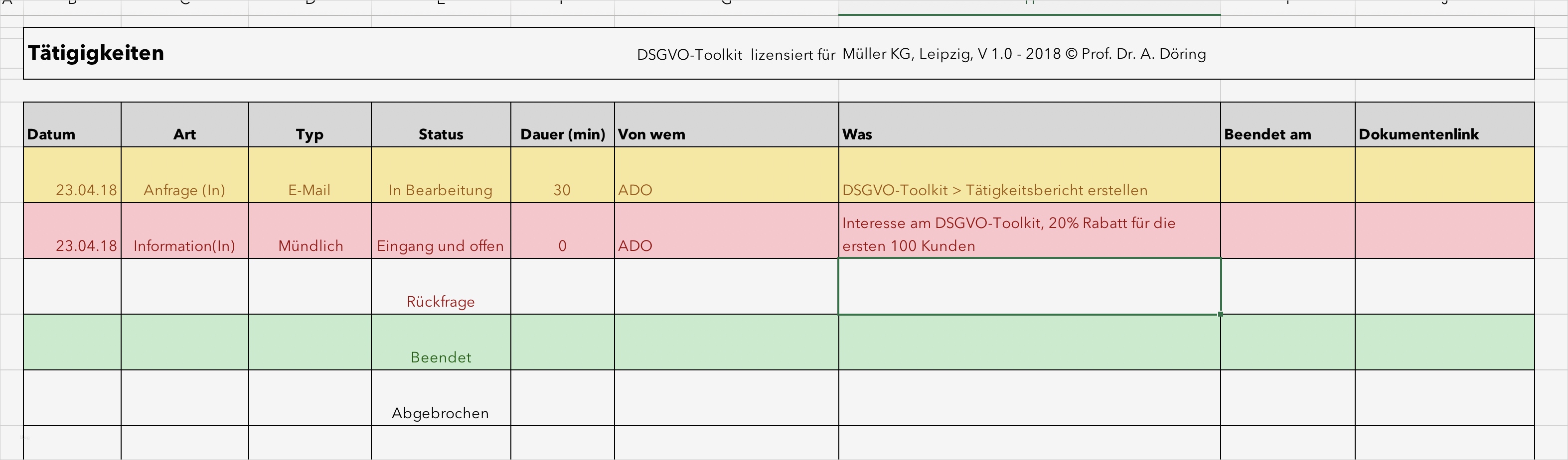 Verfahrensverzeichnis Vorlage Wunderbar Dsgvo tookit Datenschutz Einfach Und Schnell Prof Dr