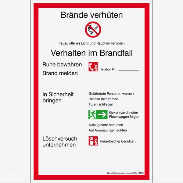 Verhalten Im Brandfall Vorlage Fabelhaft Brandschutzordnung Aushänge Und Verhaltensregeln