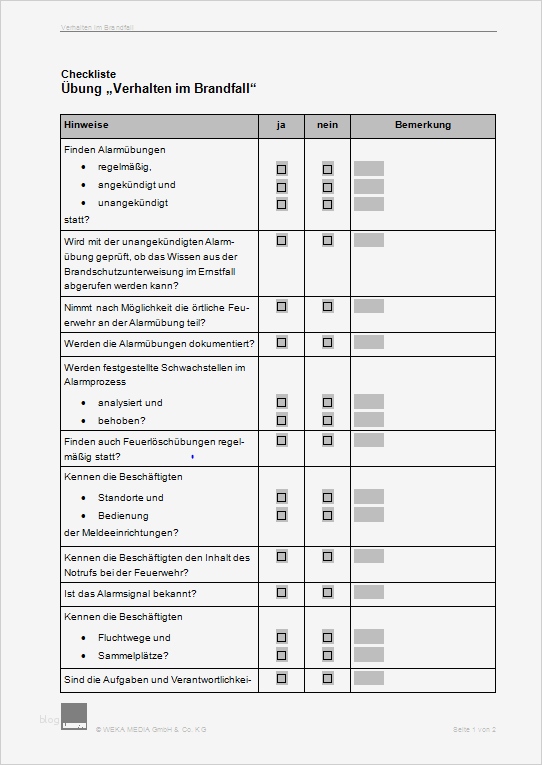 Verhalten Im Brandfall Vorlage Schön Verhalten Im Brandfall