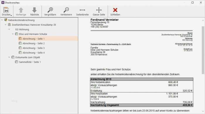 Vermieter Nebenkostenabrechnung Vorlage Angenehm Wiso Hausverwalter Download