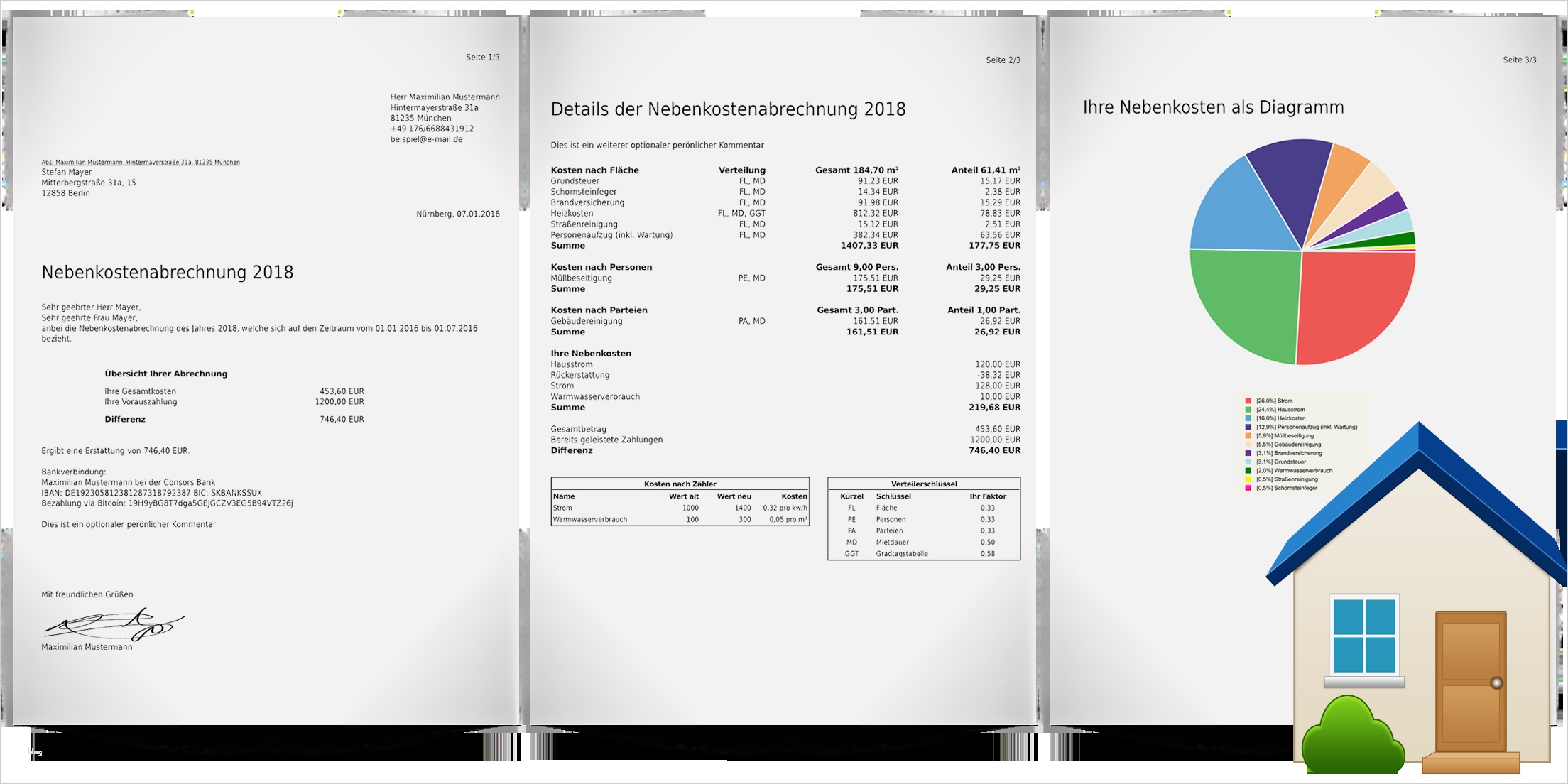 Vermieter Nebenkostenabrechnung Vorlage Cool Nebenkostenz Nebenkostenabrechnungen Per App Erstellen