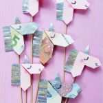 Verpackungen Basteln Vorlagen Angenehm Geldscheine Kreativ Zum origami Einhorn Falten – Diy Anleitung