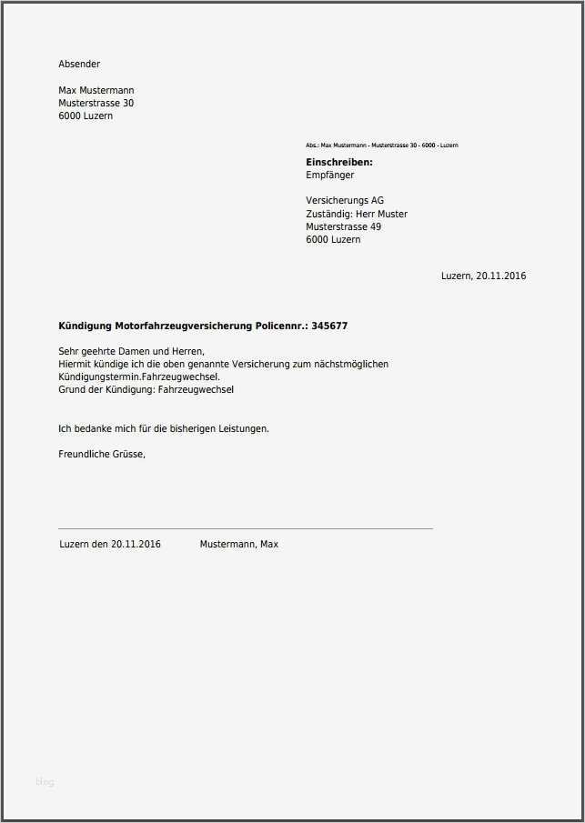 Versicherung Kündigen Vorlage Cool Kündigung Für Autoversicherung Kostenlos Als Pdf Online