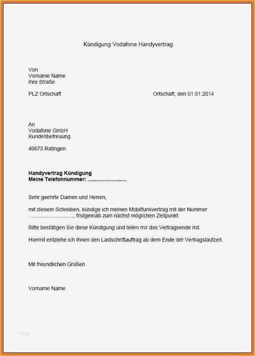 Vertragskündigung Vorlage Süß 9 Vorlage Wohnungskündigung