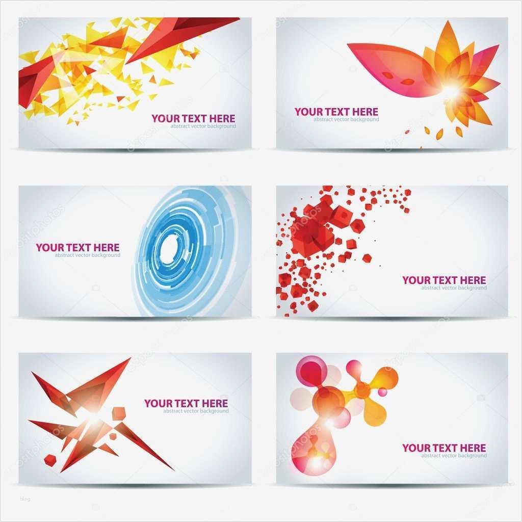 Visitenkarten Design Vorlagen Kostenlos Download Süß Farbige Visitenkarten Vorlagen — Stockvektor © Jakegfx