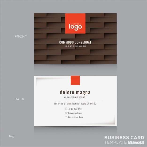Visitenkarten Gratis Vorlagen Einzigartig Moderne Braune Visitenkarte Visitenkarte Design Vorlage