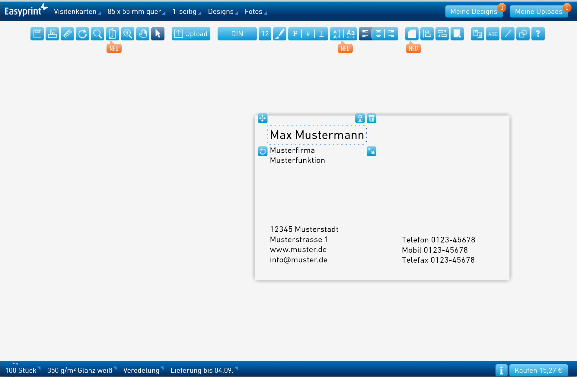 Visitenkarten Vorlagen Best Of Visitenkarten Online Erstellen