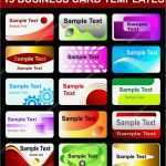 Visitenkarten Vorlagen Download Schön Die Visitenkarten Vorlagen — Stockvektor © Elenita