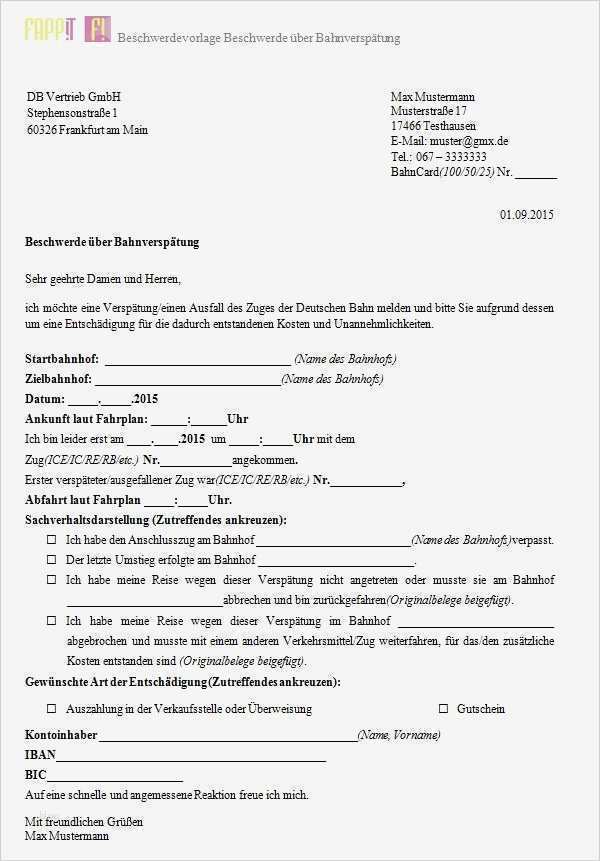 Vodafone Beschwerde Vorlage Einzigartig Beschwerdebrief Und Mustervorlagen