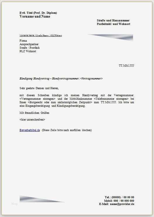 Vodafone Beschwerde Vorlage Neu Kündigung Handyvertrag Vodafone Vorlage