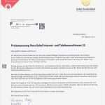 Vodafone Dsl Kündigung Vorlage Best Of Kabel Deutschland Preisanpassung Um 4