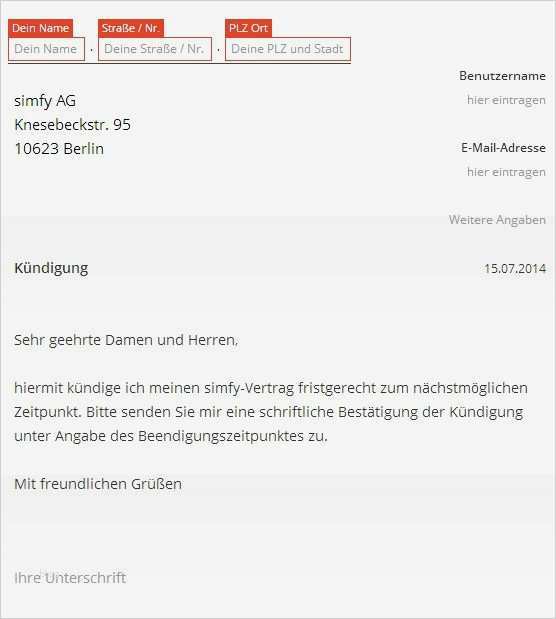 Vodafone Kündigung Vorlage Word Elegant Vodafone Kündigung Vorlage