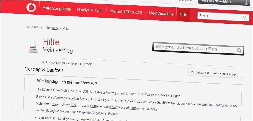 Vodafone sonderkündigung Umzug Vorlage Fabelhaft Außerordentliche Kündigung Vodafone Genial Vodafone