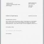 Vodafone Vertrag Kündigen Vorlage Luxus Handyvertrag Kündigungschreiben – Kostenlose Vorlagen