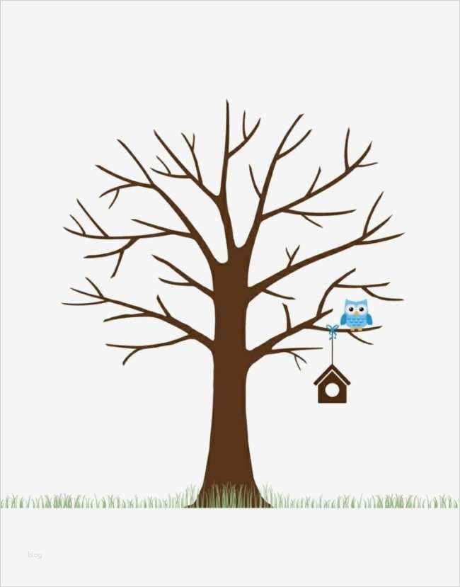 Vogelhaus Basteln Vorlagen Erstaunlich Fingerabdruck Baum Vorlage Diy Bäume Gestalten Basteln