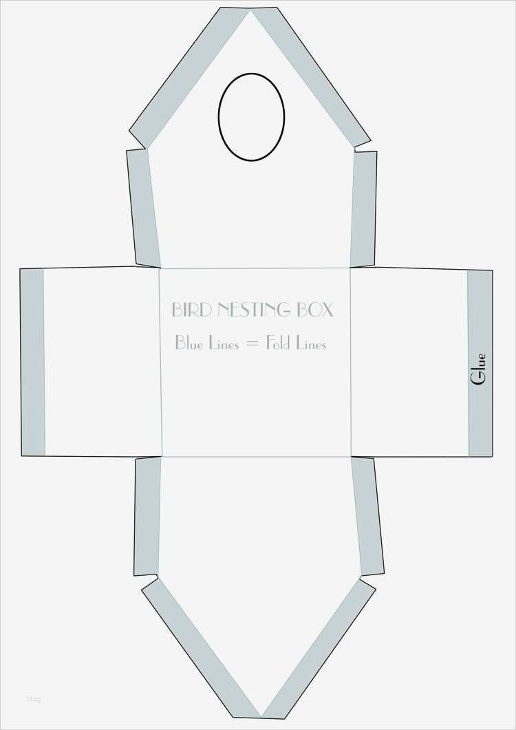 Vogelhaus Basteln Vorlagen Hübsch Vorlage Vogelhaus Zum Ausdrucken Frühling