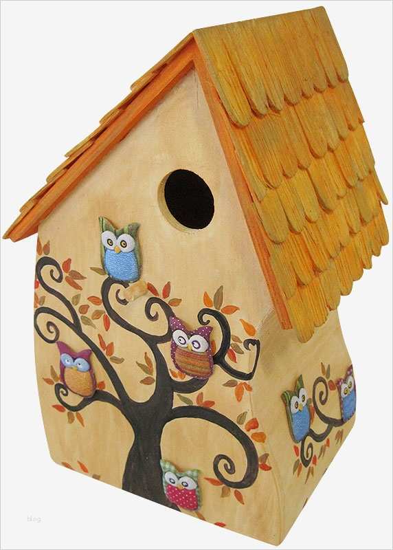 Vogelhaus Basteln Vorlagen Luxus Anleitung Herbstliches Vogelhäuschen Mit Eulen In 3d Technik