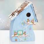 Vogelhaus Basteln Vorlagen Schön Anleitung Herbstliches Vogelhäuschen Mit Eulen In 3d Technik